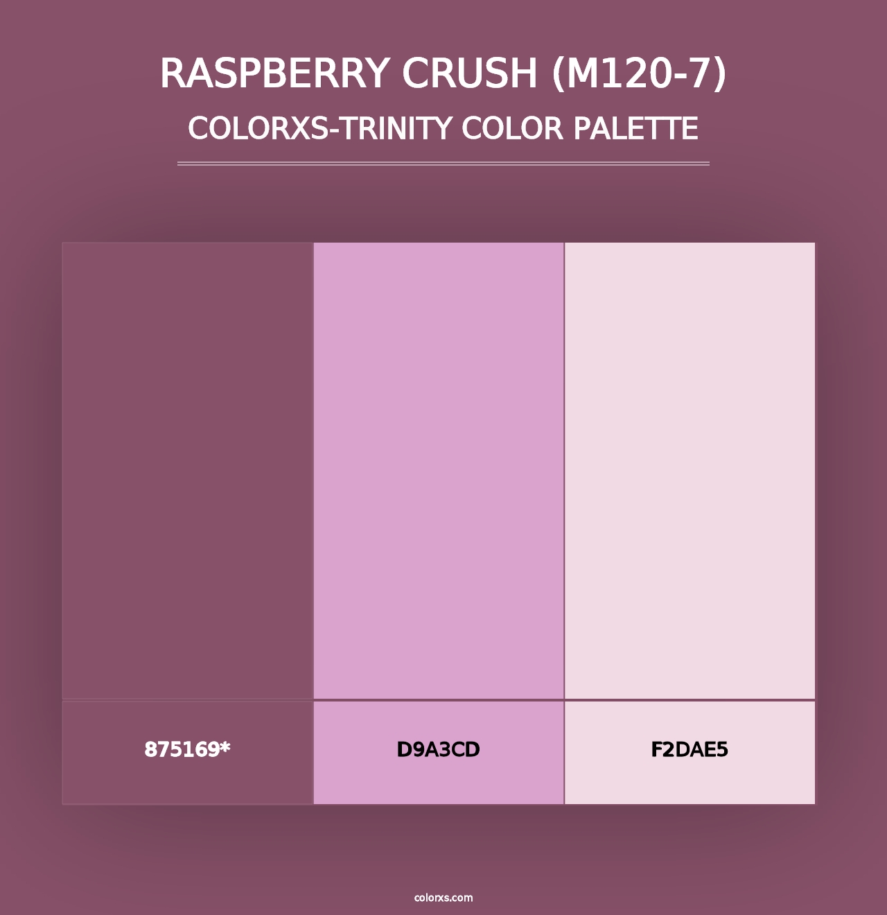 Raspberry Crush (M120-7) - Colorxs Trinity Palette