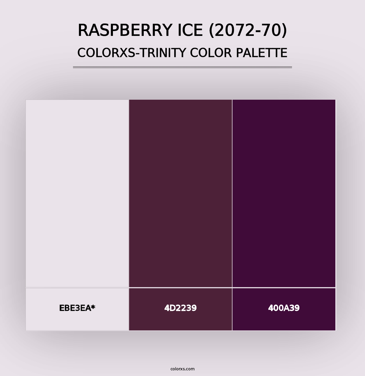 Raspberry Ice (2072-70) - Colorxs Trinity Palette