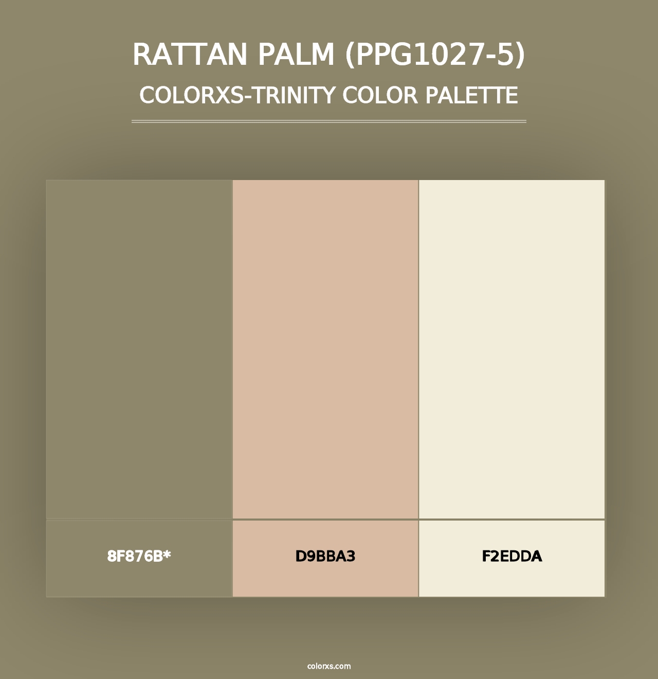 Rattan Palm (PPG1027-5) - Colorxs Trinity Palette