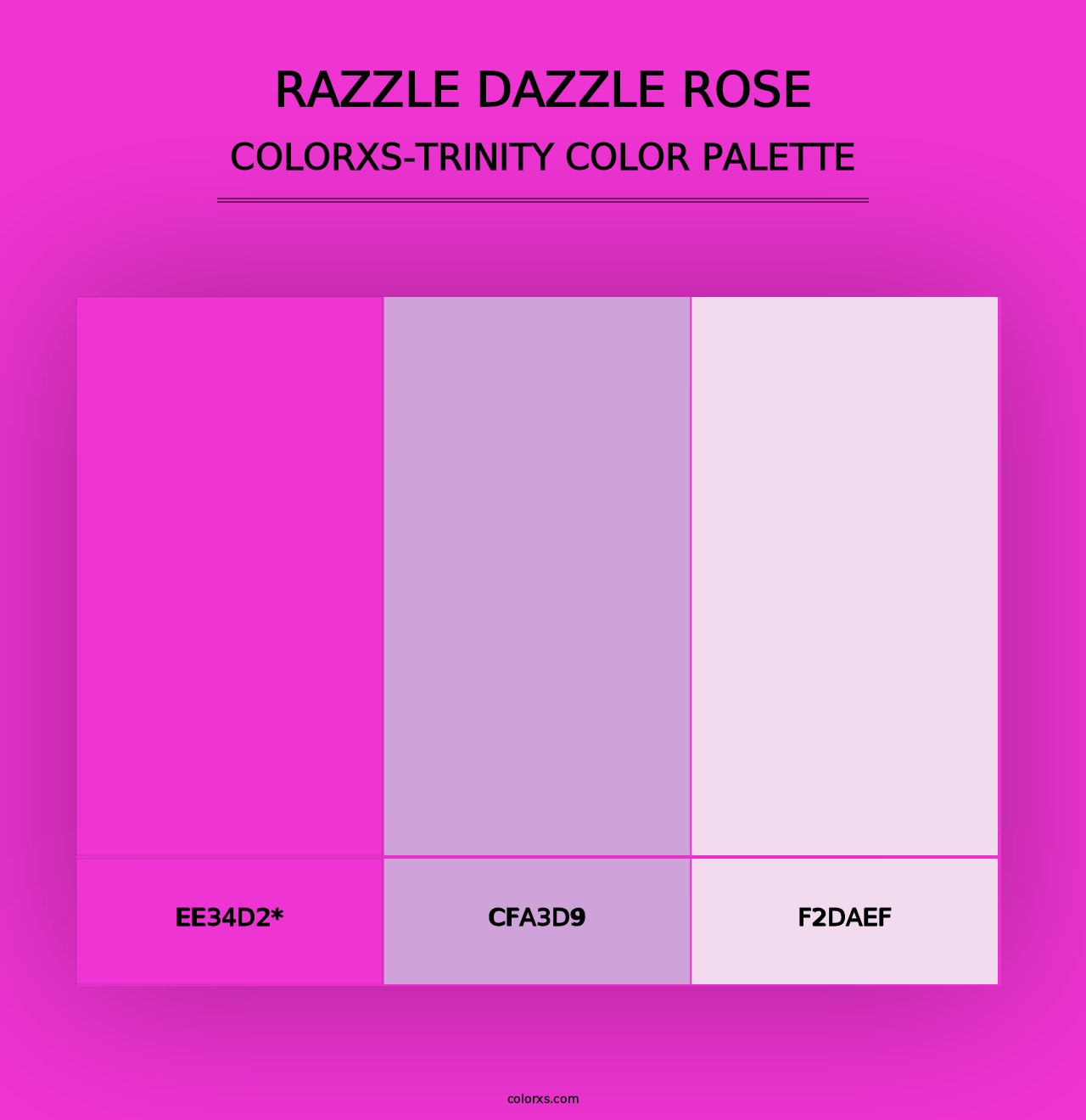 Razzle Dazzle Rose - Colorxs Trinity Palette