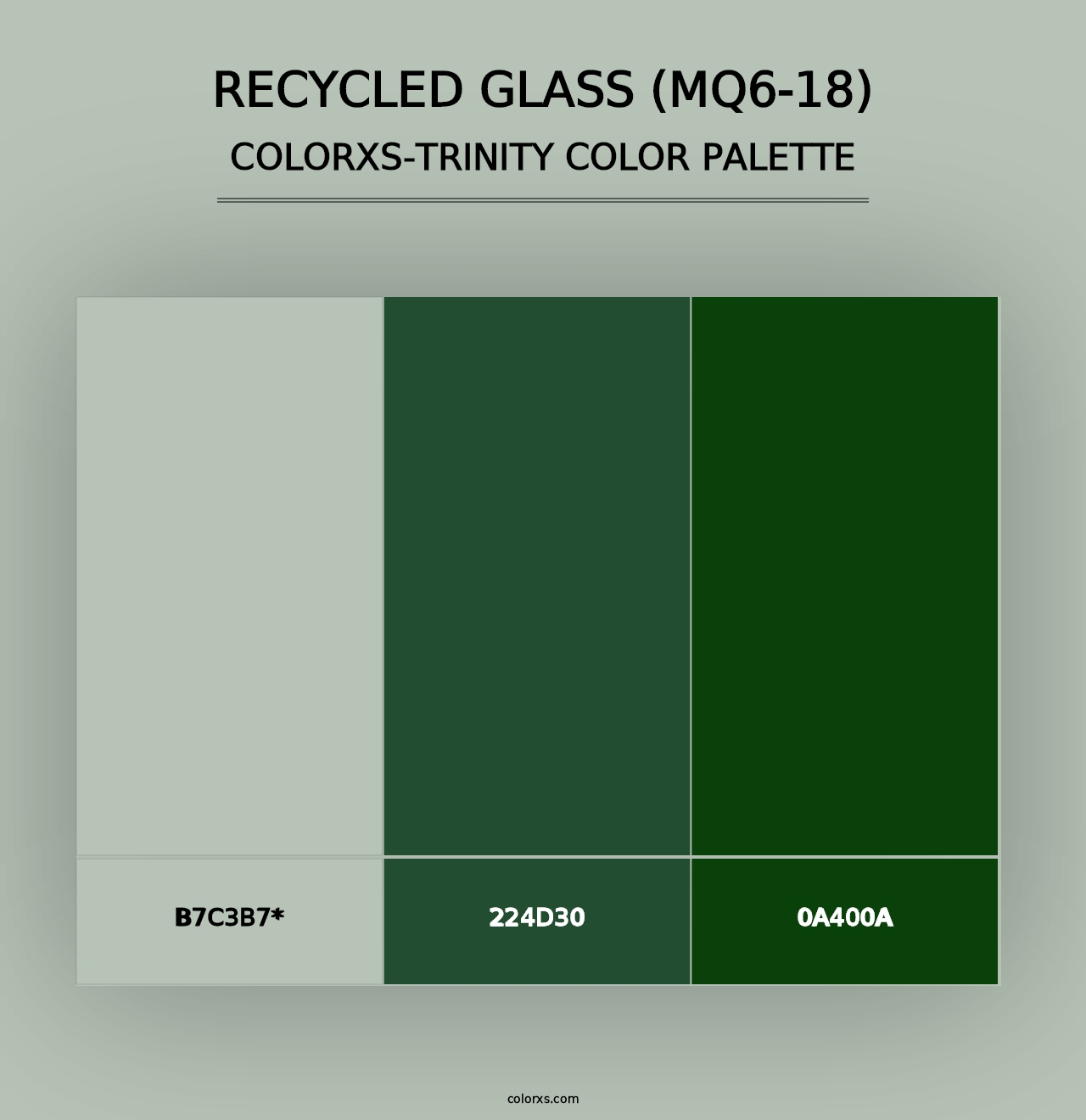 Recycled Glass (MQ6-18) - Colorxs Trinity Palette