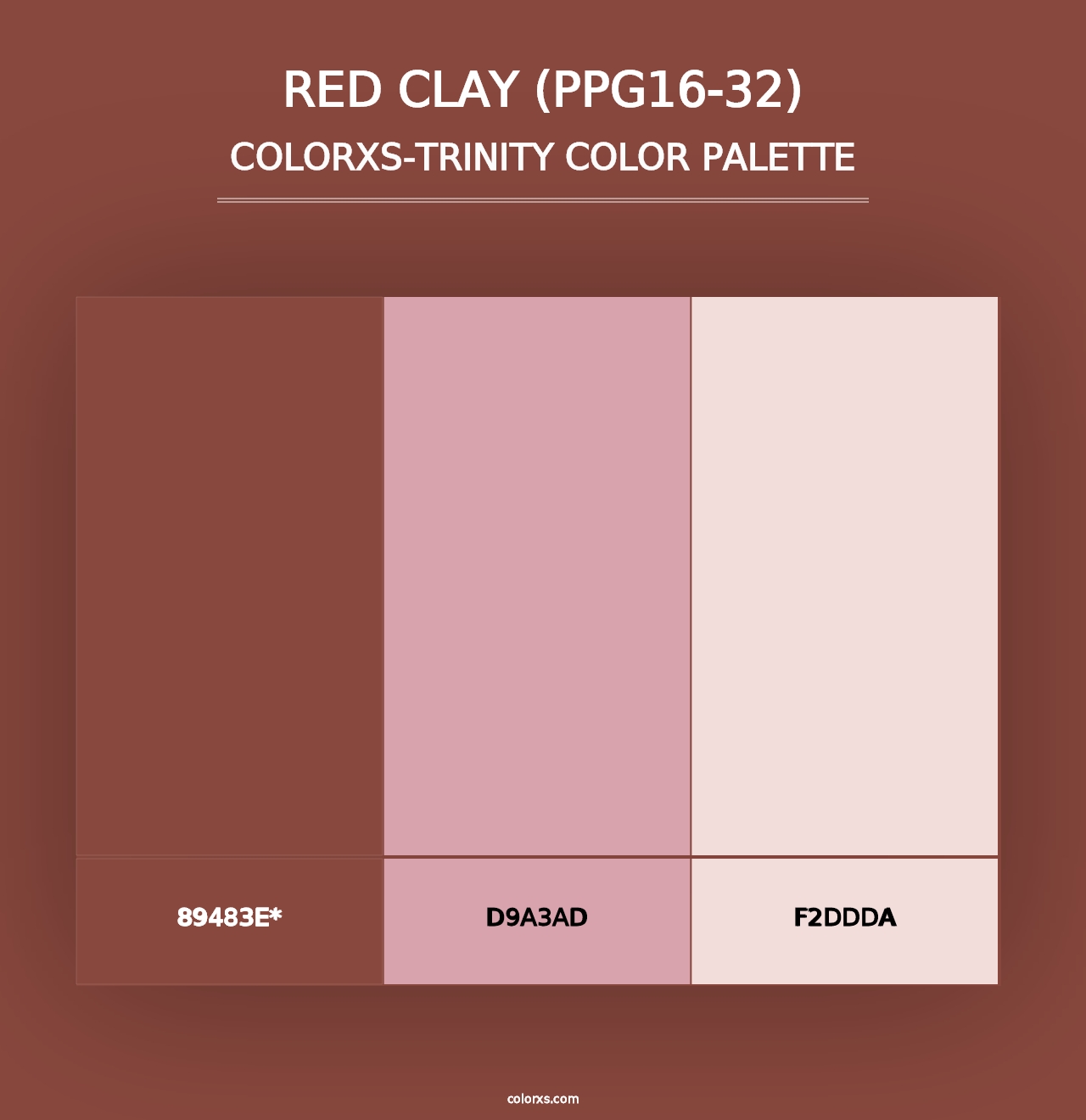 Red Clay (PPG16-32) - Colorxs Trinity Palette