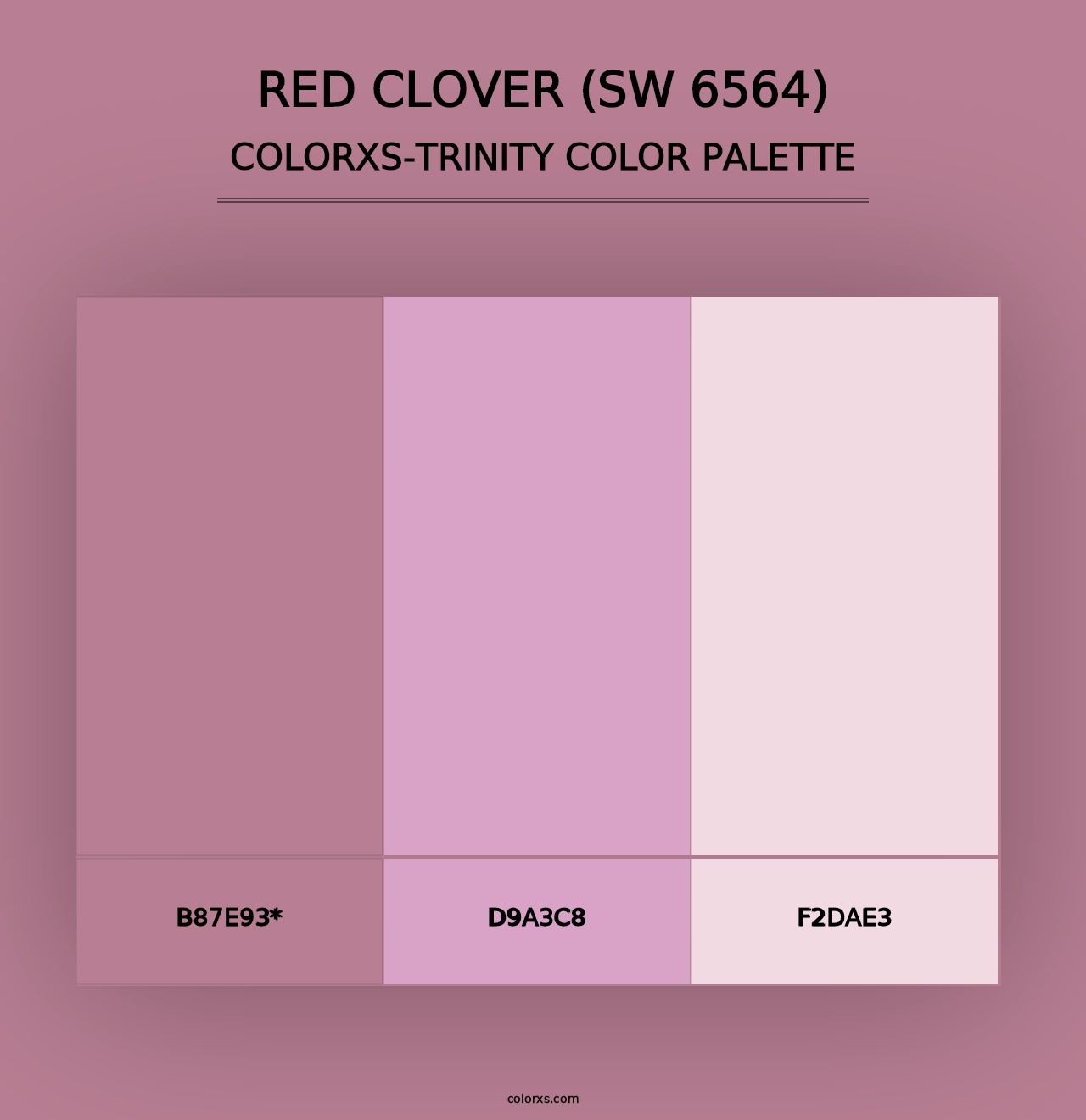 Red Clover (SW 6564) - Colorxs Trinity Palette