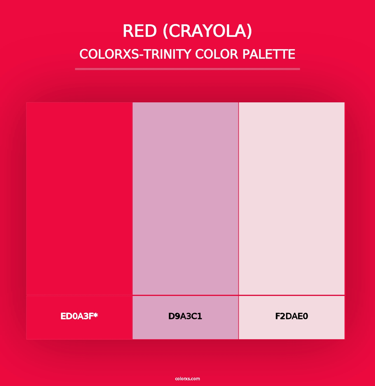 Red (Crayola) - Colorxs Trinity Palette