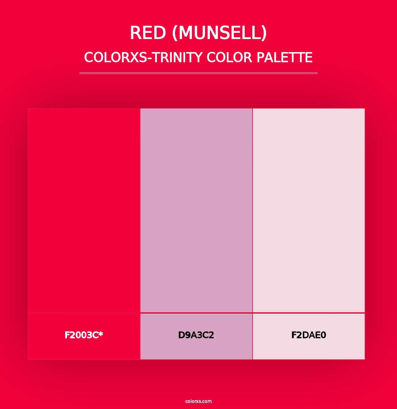 Red (Munsell) - Colorxs Trinity Palette