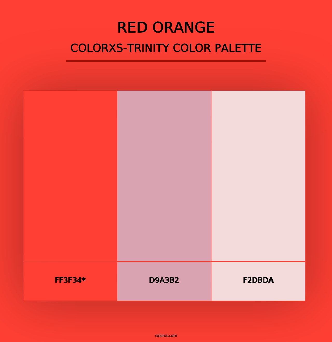 Red Orange - Colorxs Trinity Palette