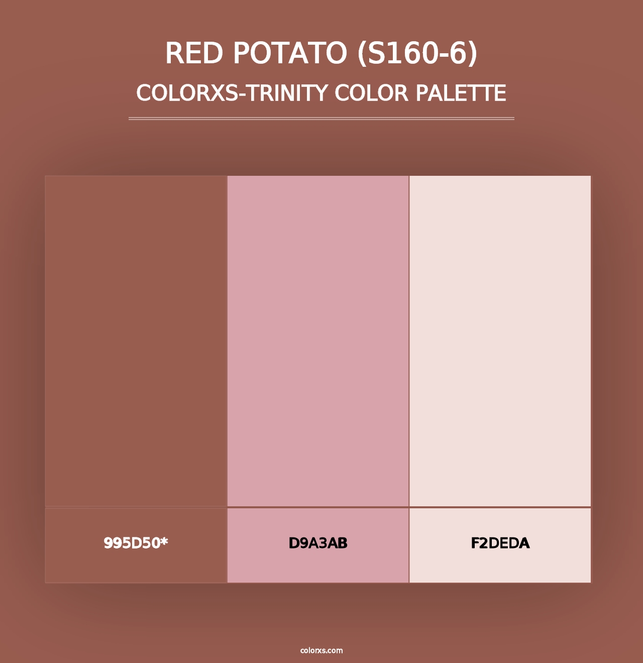 Red Potato (S160-6) - Colorxs Trinity Palette