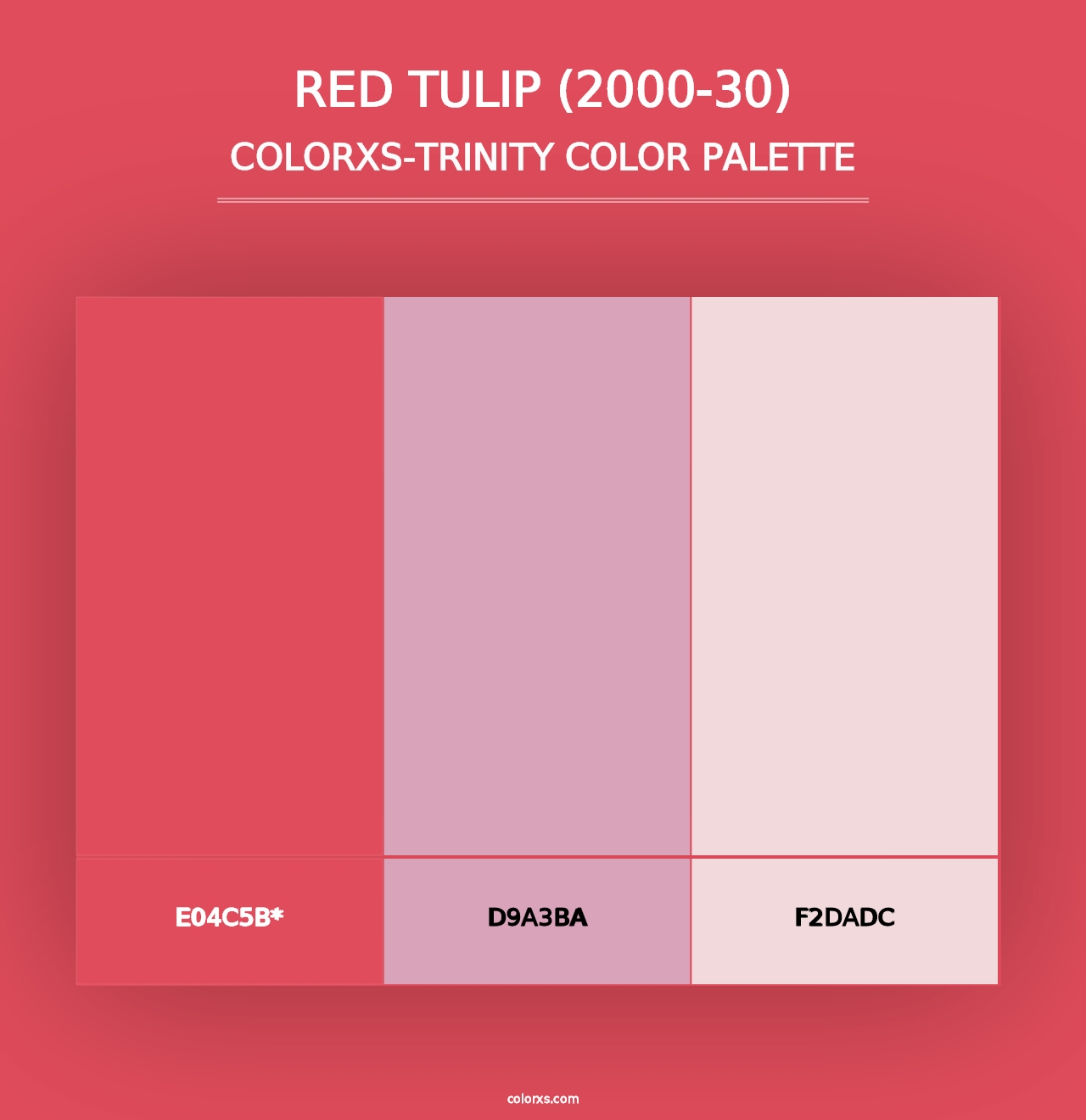 Red Tulip (2000-30) - Colorxs Trinity Palette