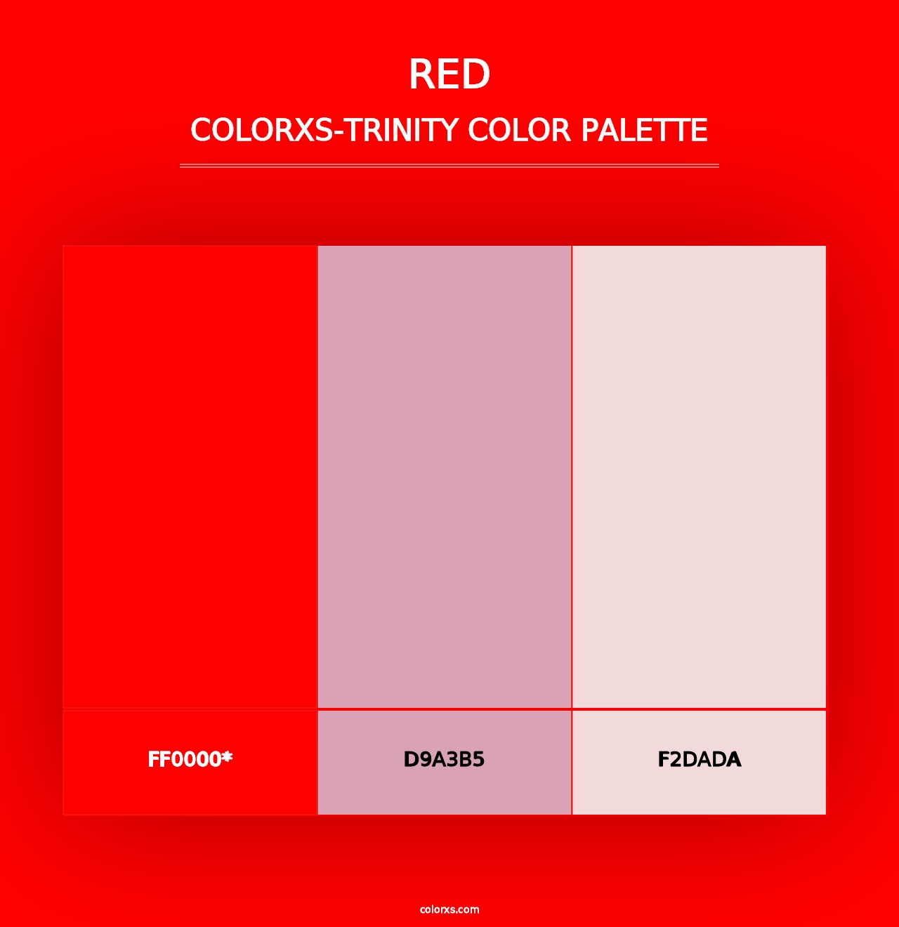 Red - Colorxs Trinity Palette