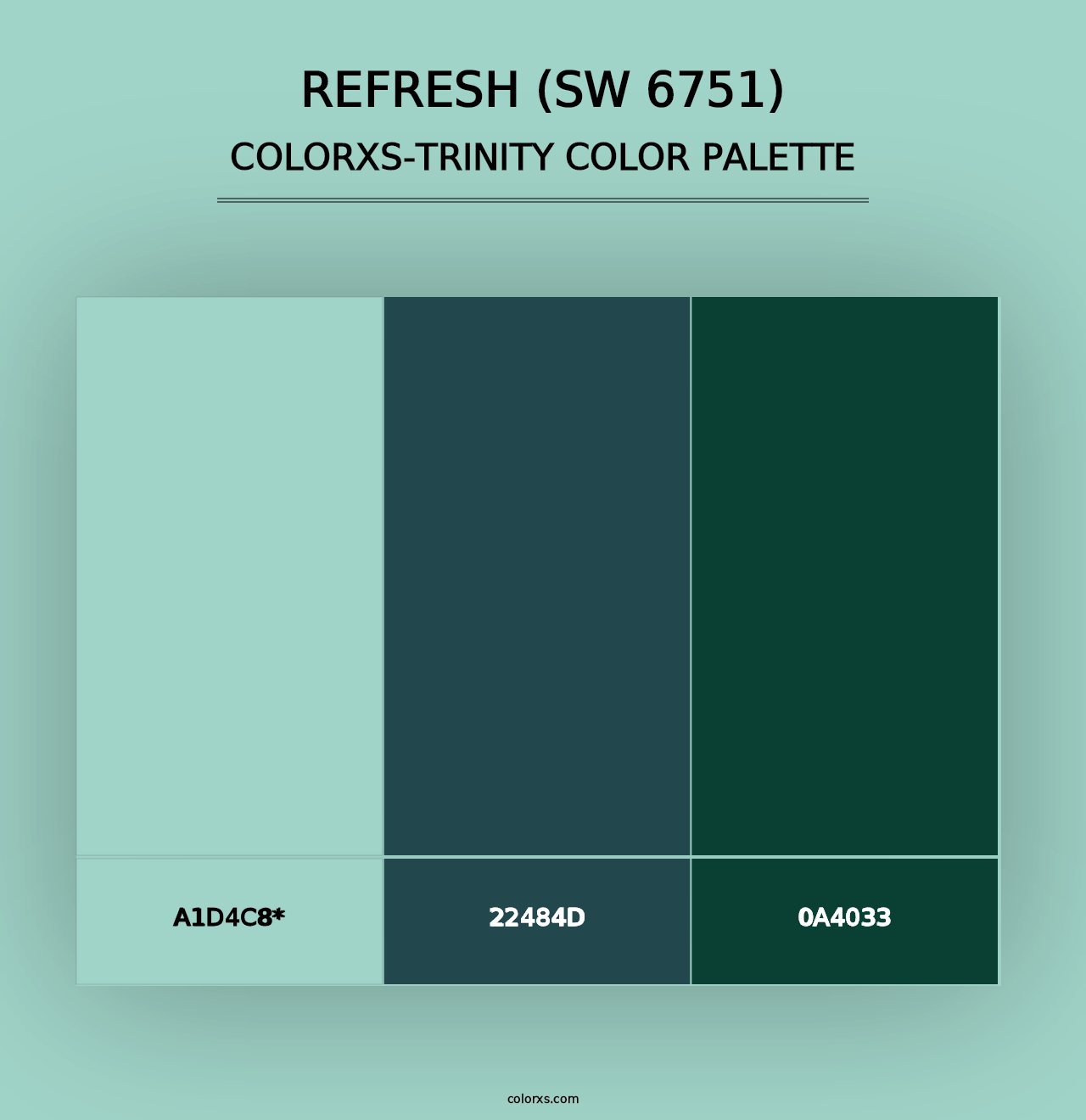 Refresh (SW 6751) - Colorxs Trinity Palette