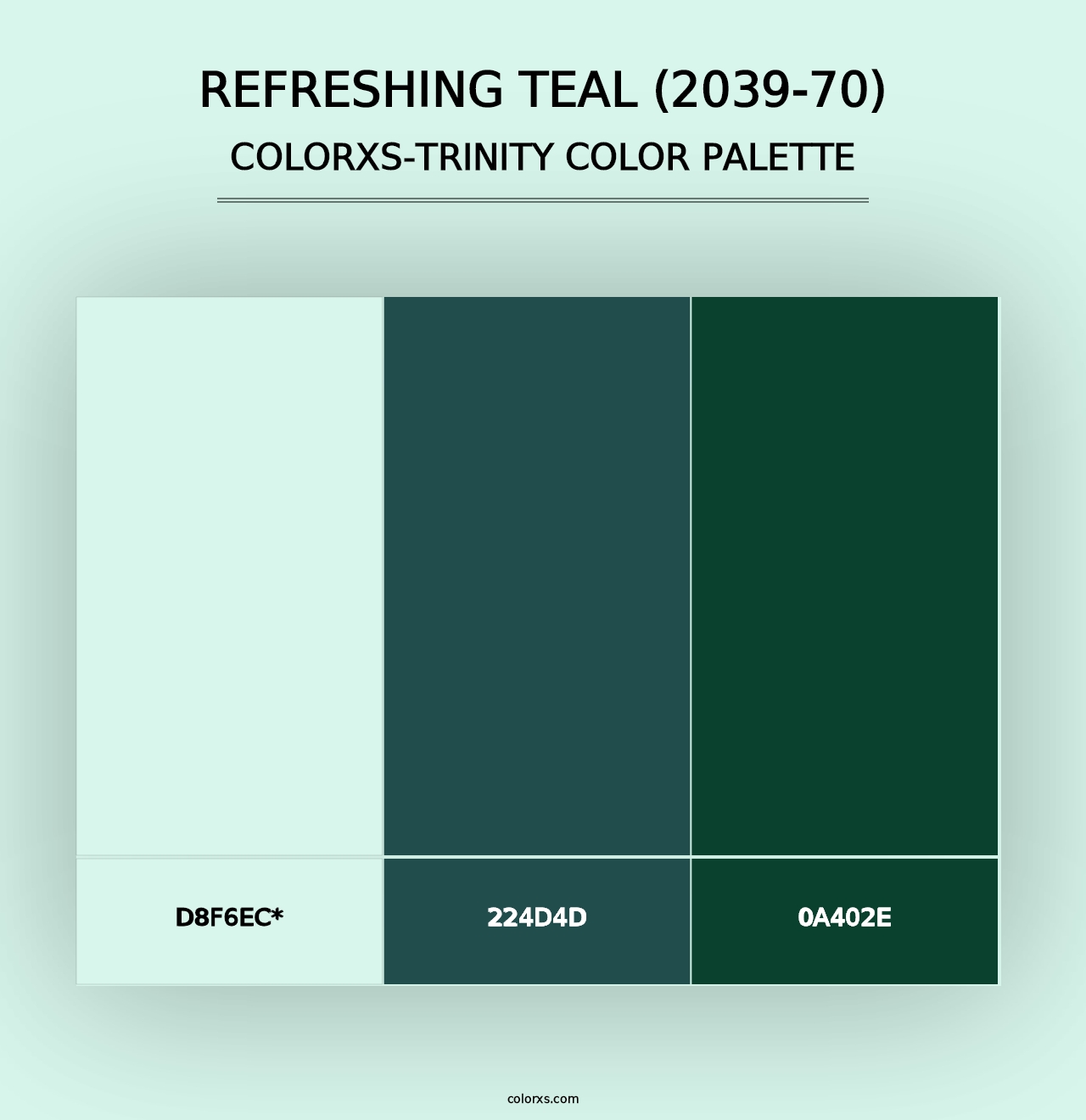 Refreshing Teal (2039-70) - Colorxs Trinity Palette