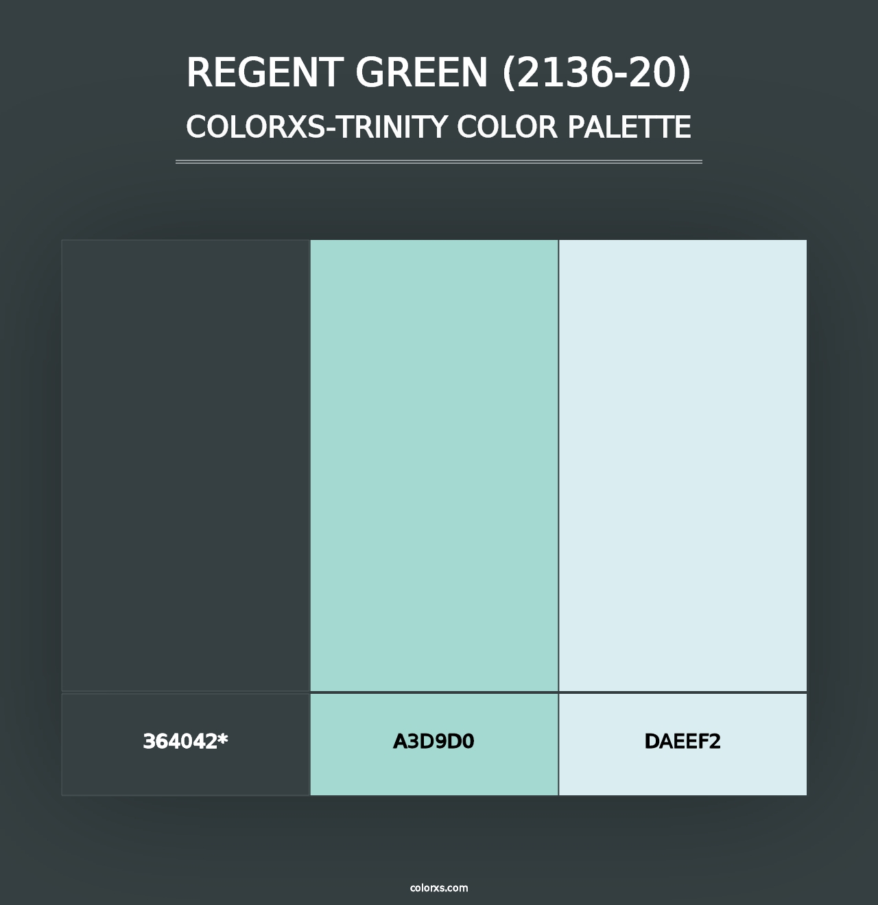 Regent Green (2136-20) - Colorxs Trinity Palette