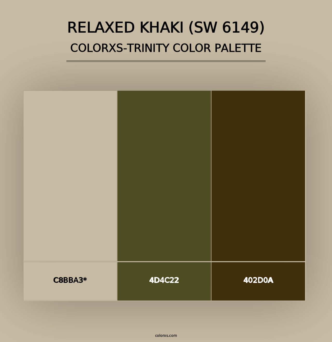 Sherwin Williams Relaxed Khaki (SW 6149) Paint coordinating colors and ...