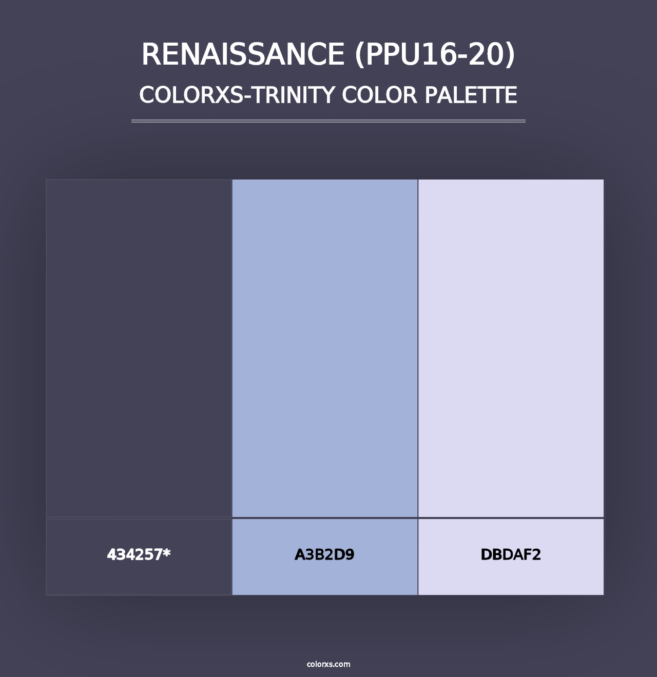 Renaissance (PPU16-20) - Colorxs Trinity Palette