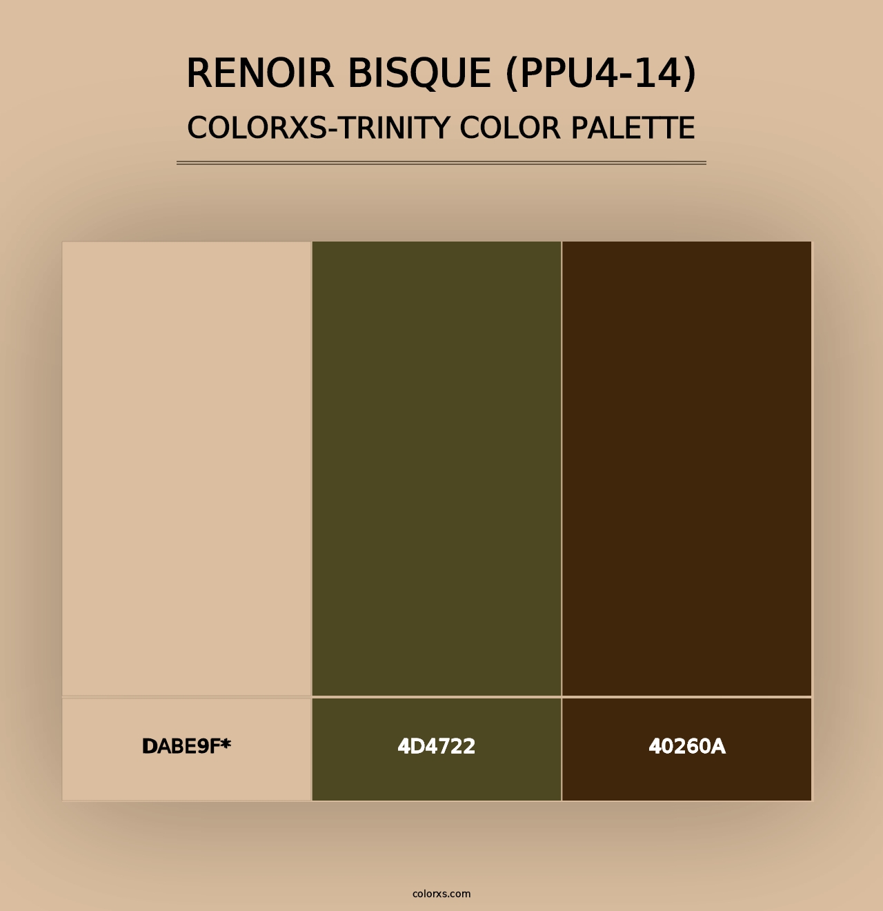 Renoir Bisque (PPU4-14) - Colorxs Trinity Palette