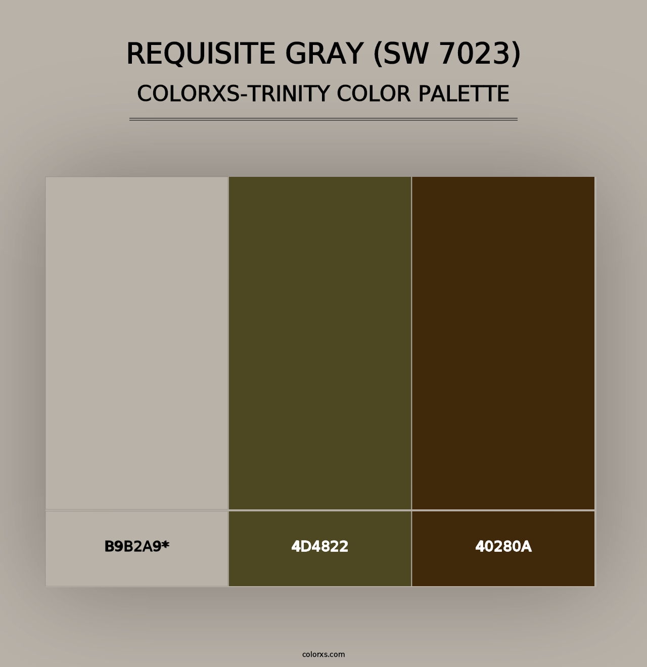 Requisite Gray (SW 7023) - Colorxs Trinity Palette