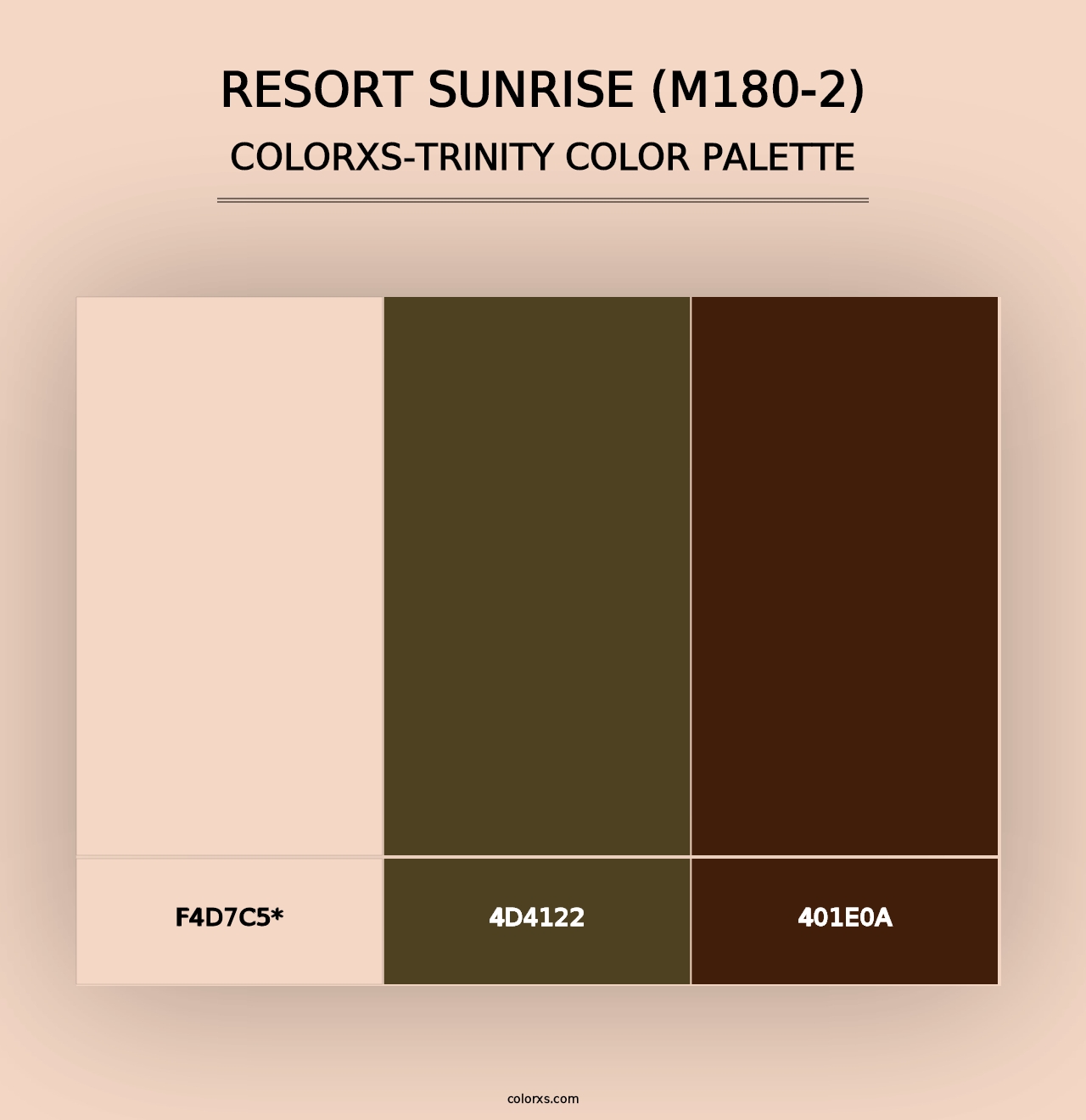 Resort Sunrise (M180-2) - Colorxs Trinity Palette