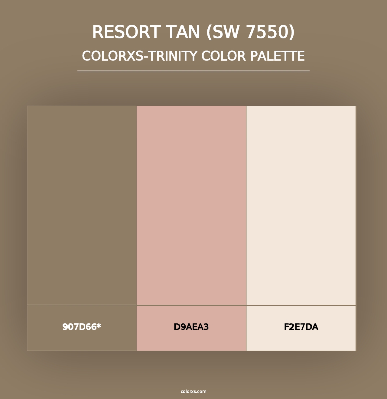 Resort Tan (SW 7550) - Colorxs Trinity Palette