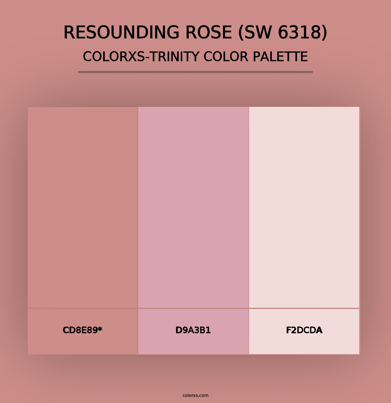 Resounding Rose (SW 6318) - Colorxs Trinity Palette