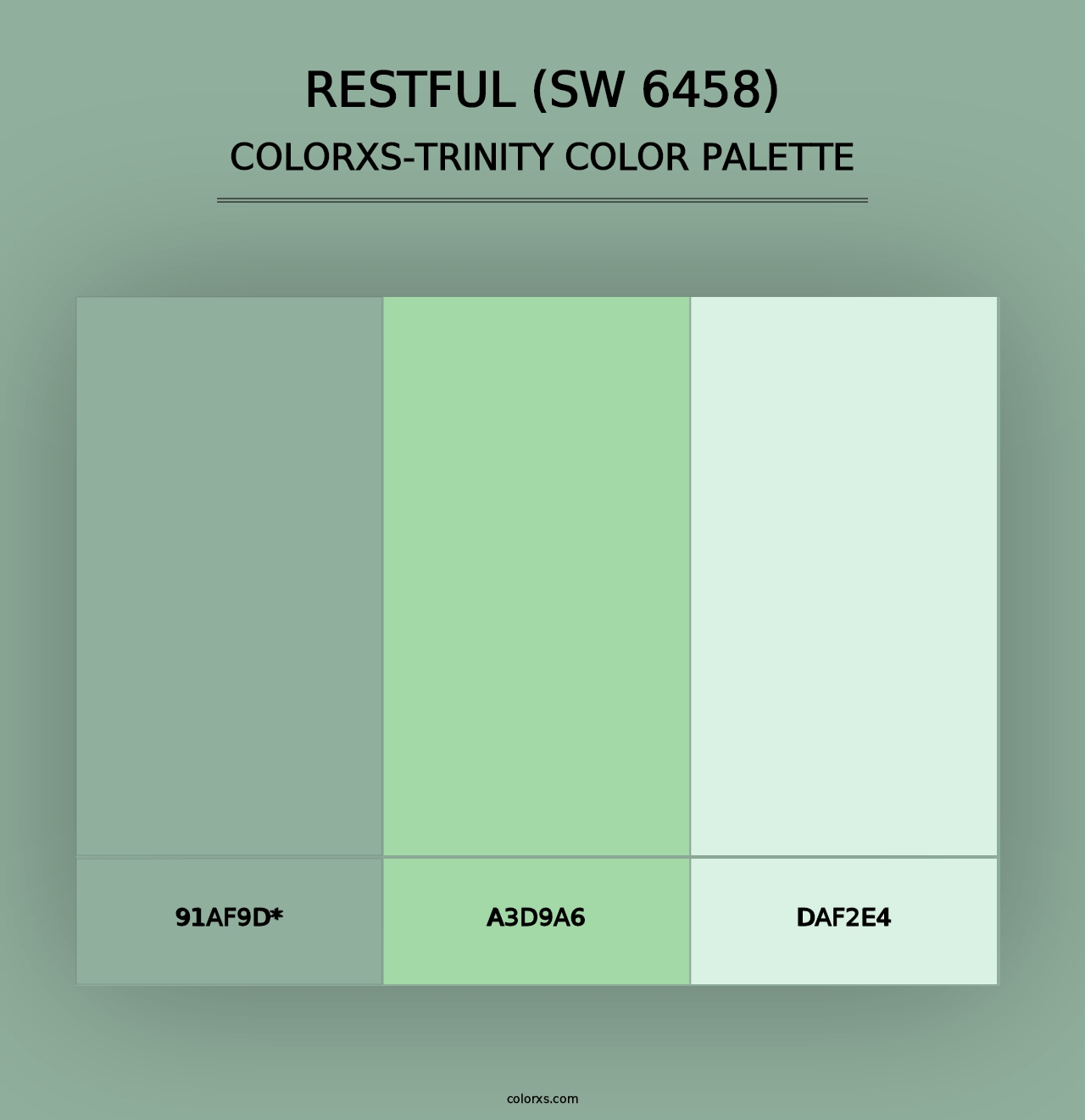 Restful (SW 6458) - Colorxs Trinity Palette