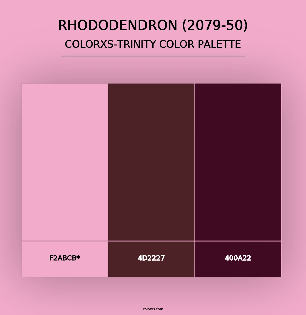 Rhododendron (2079-50) - Colorxs Trinity Palette