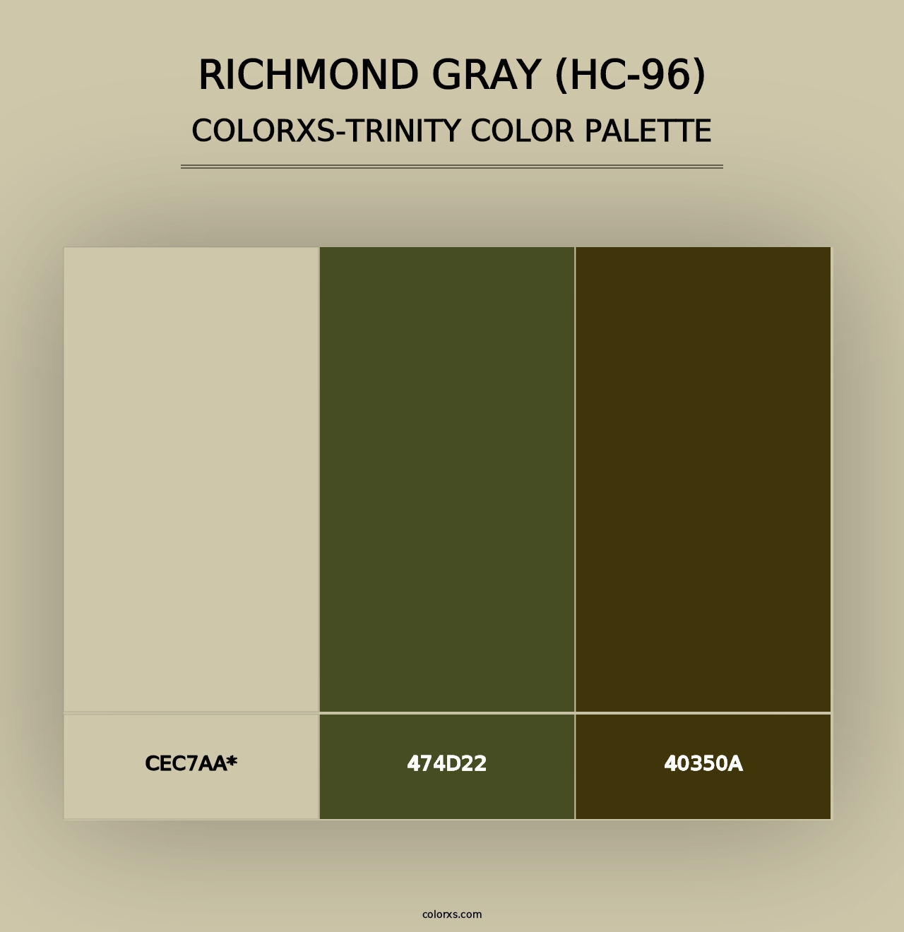 Richmond Gray (HC-96) - Colorxs Trinity Palette