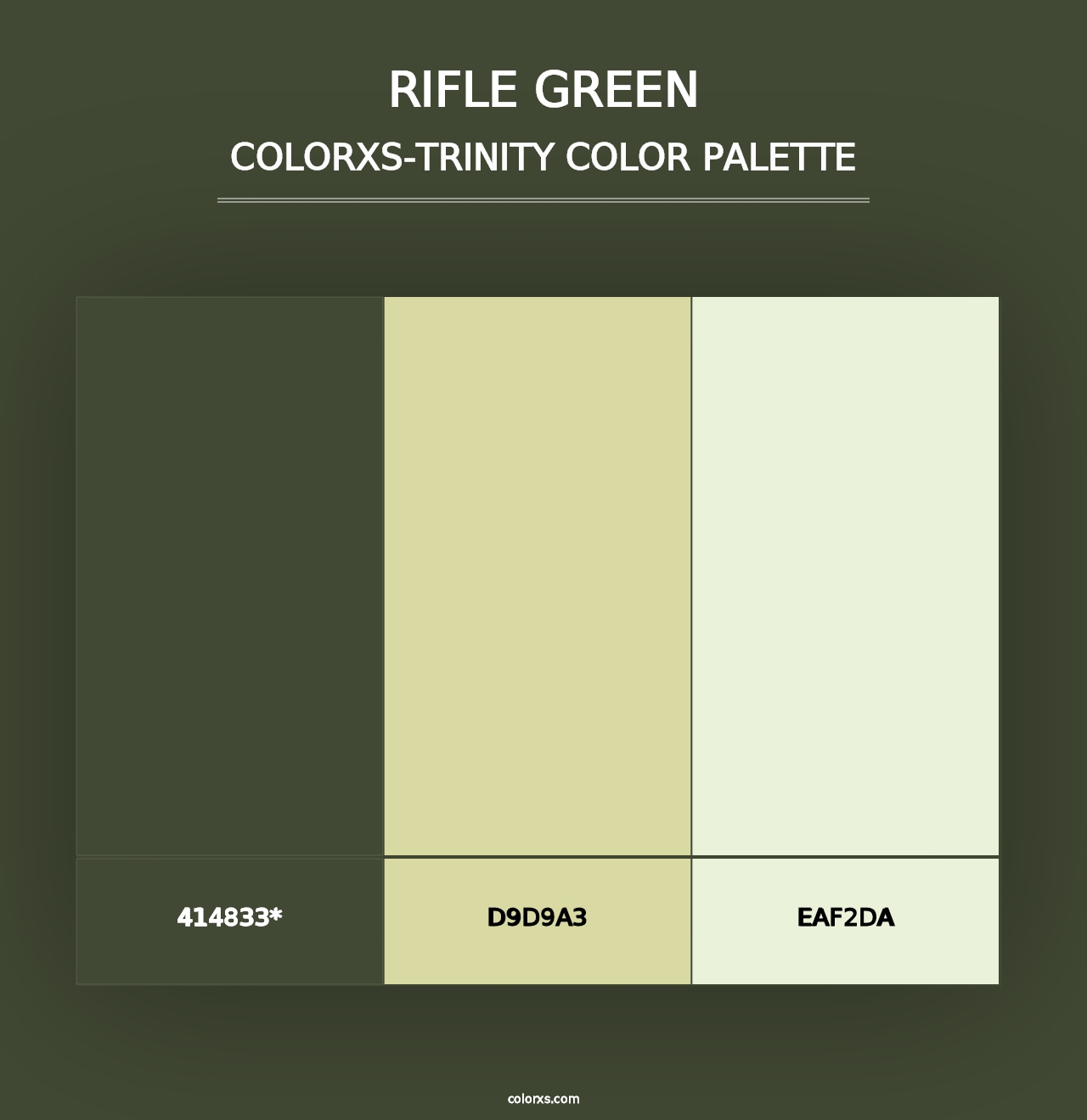 Rifle Green - Colorxs Trinity Palette