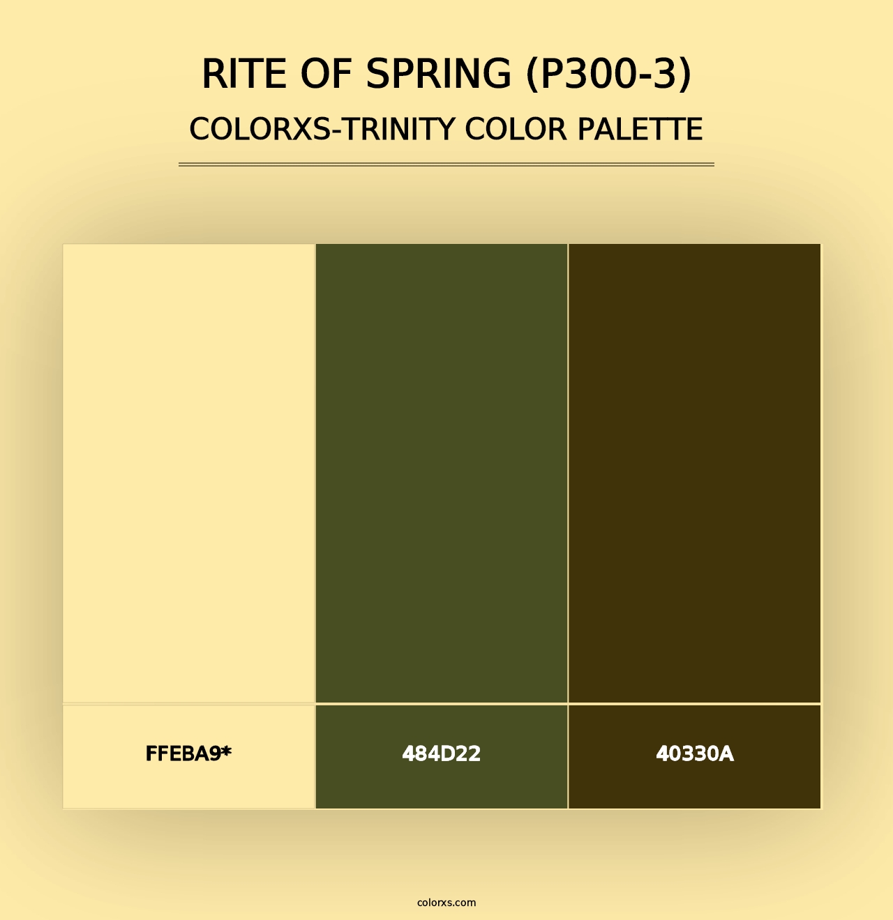 Rite Of Spring (P300-3) - Colorxs Trinity Palette