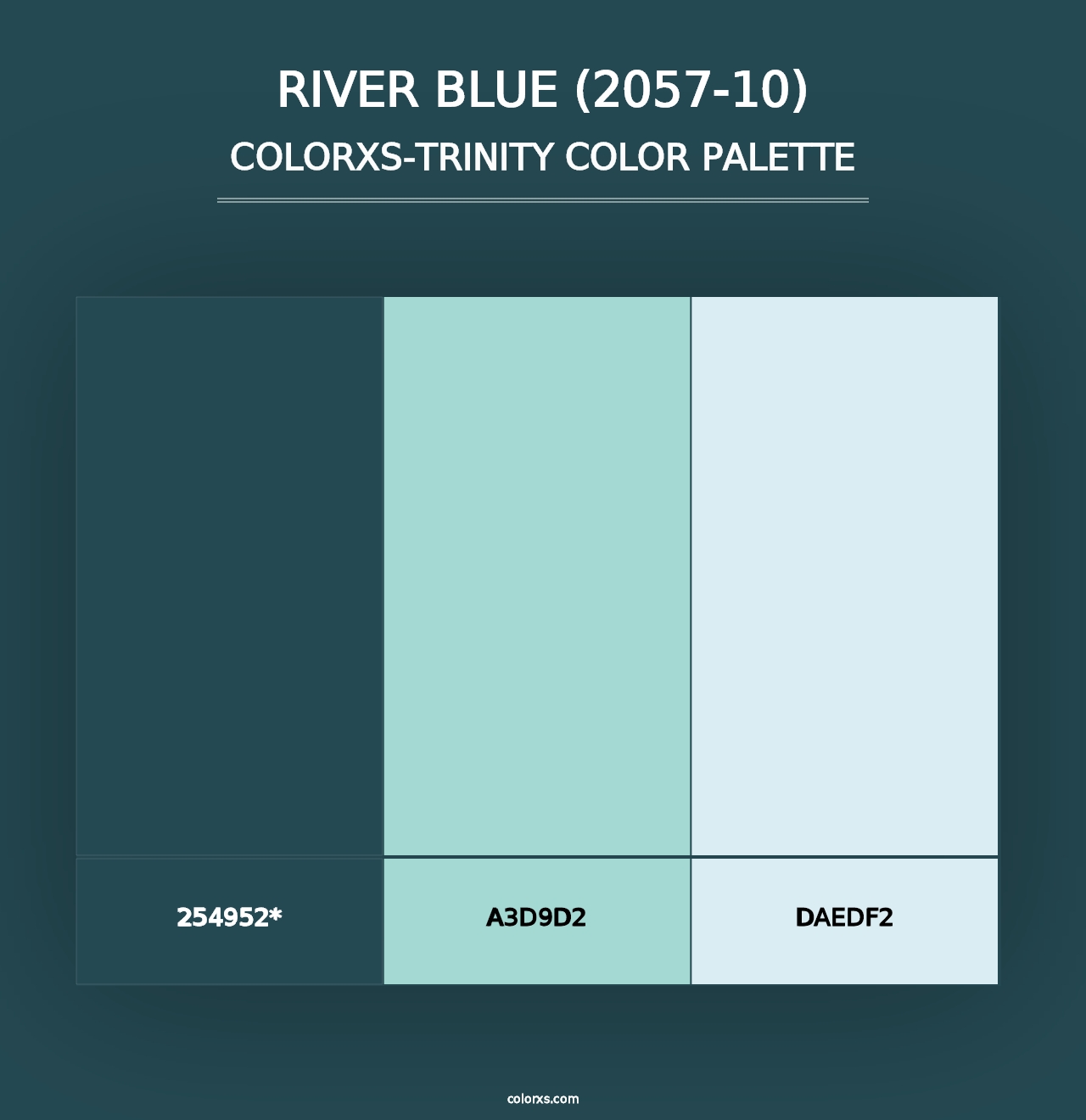 River Blue (2057-10) - Colorxs Trinity Palette