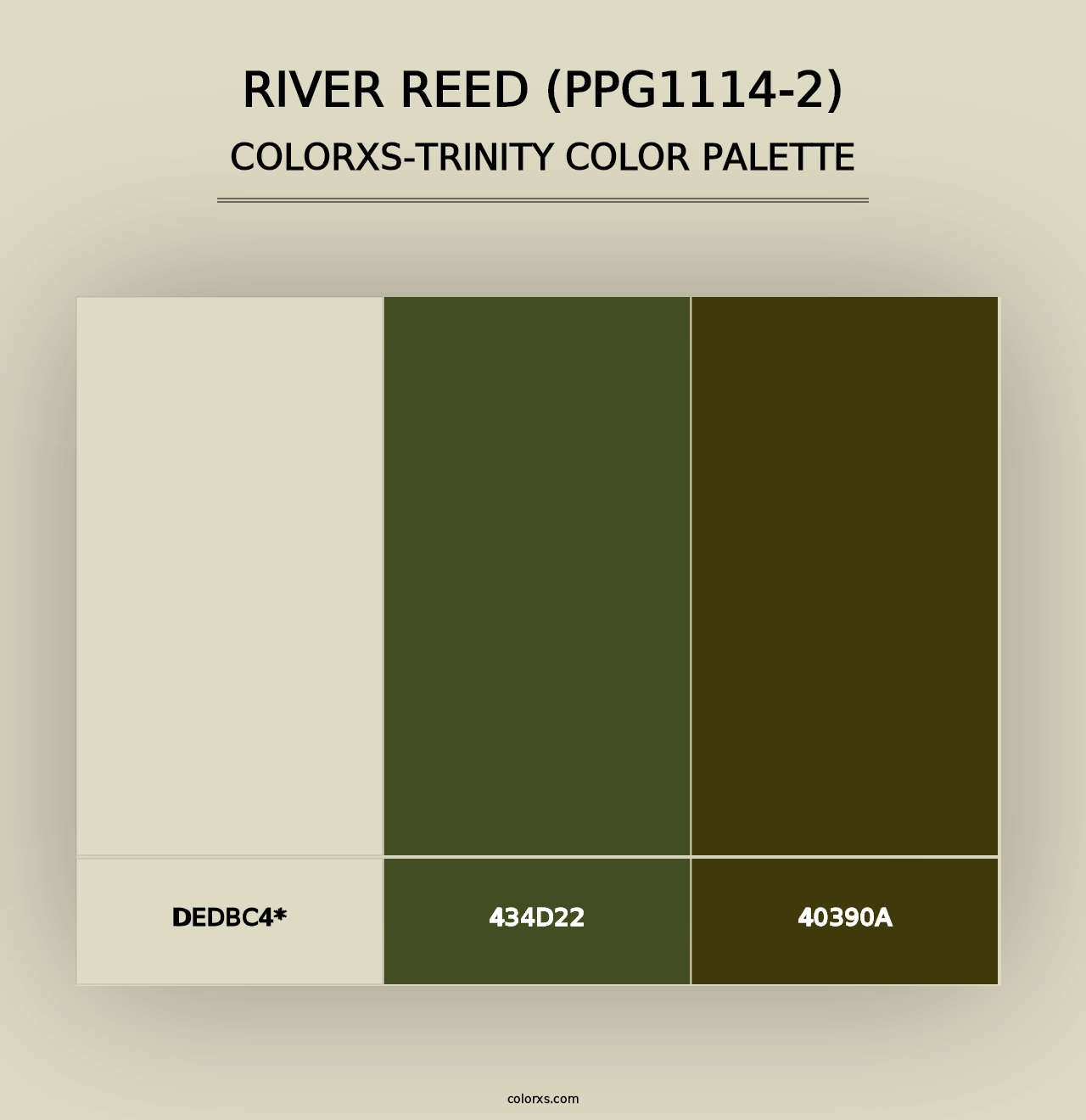 River Reed (PPG1114-2) - Colorxs Trinity Palette