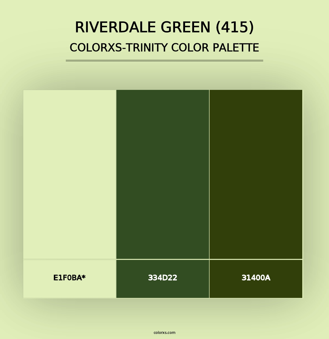 Riverdale Green (415) - Colorxs Trinity Palette