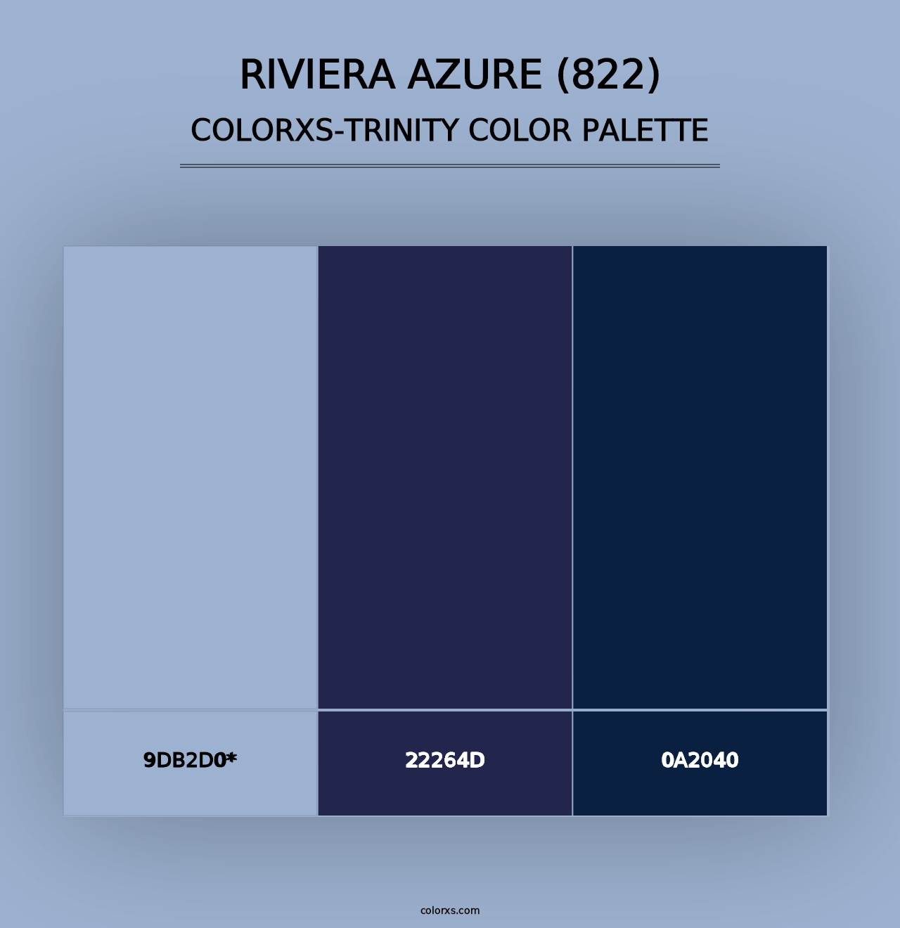 Riviera Azure (822) - Colorxs Trinity Palette