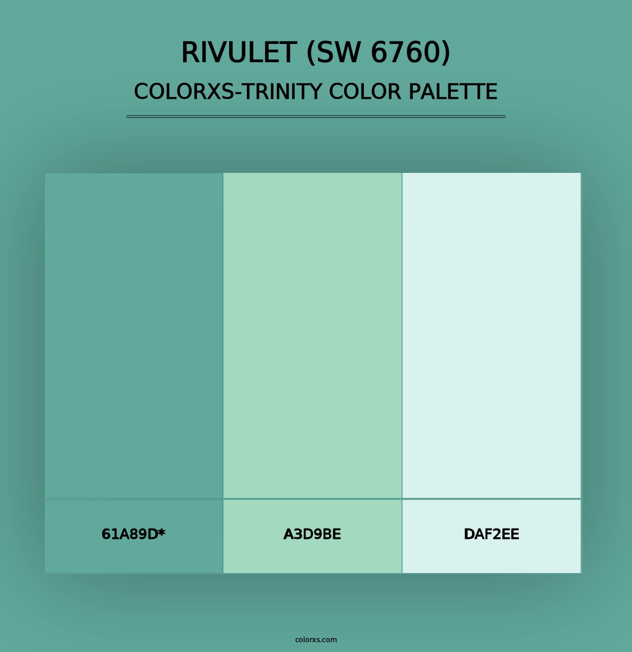 Rivulet (SW 6760) - Colorxs Trinity Palette