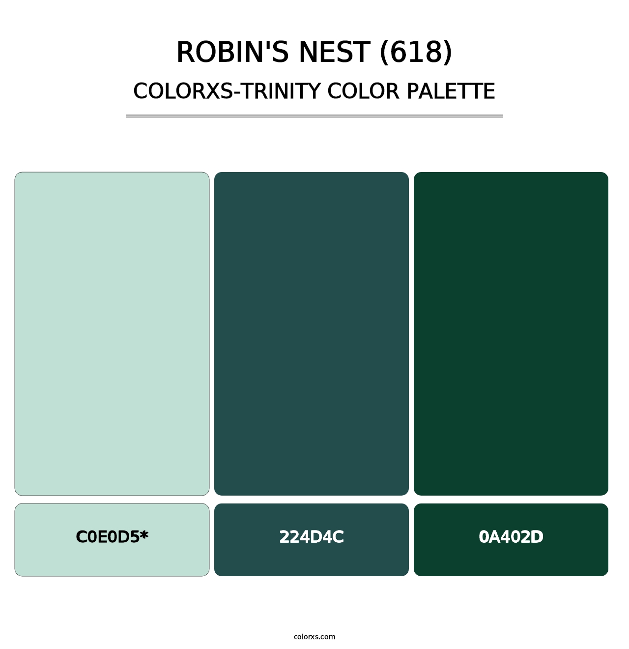 Robin's Nest (618) - Colorxs Trinity Palette