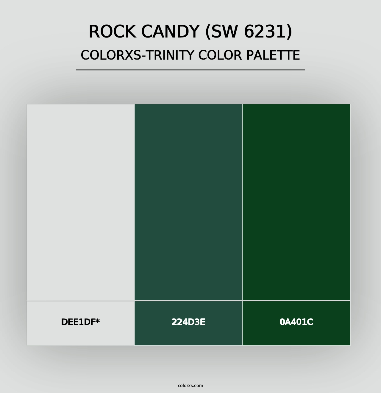 Rock Candy (SW 6231) - Colorxs Trinity Palette