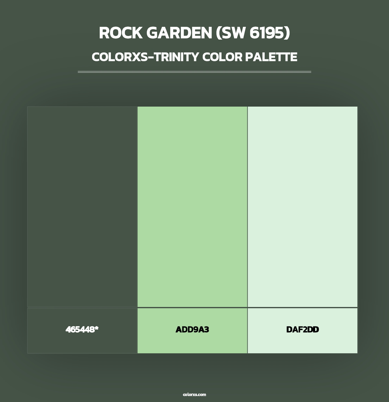 Rock Garden (SW 6195) - Colorxs Trinity Palette