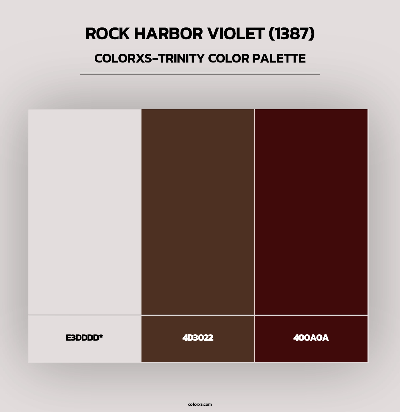 Rock Harbor Violet (1387) - Colorxs Trinity Palette