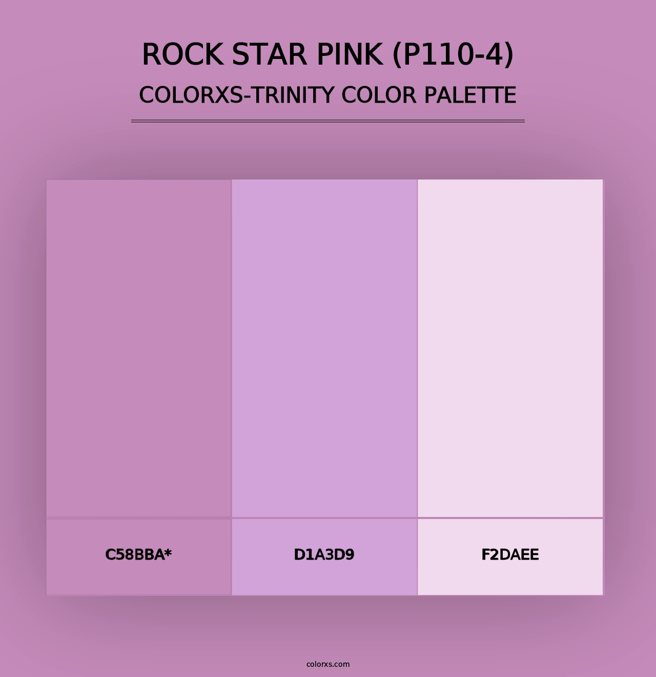 Rock Star Pink (P110-4) - Colorxs Trinity Palette