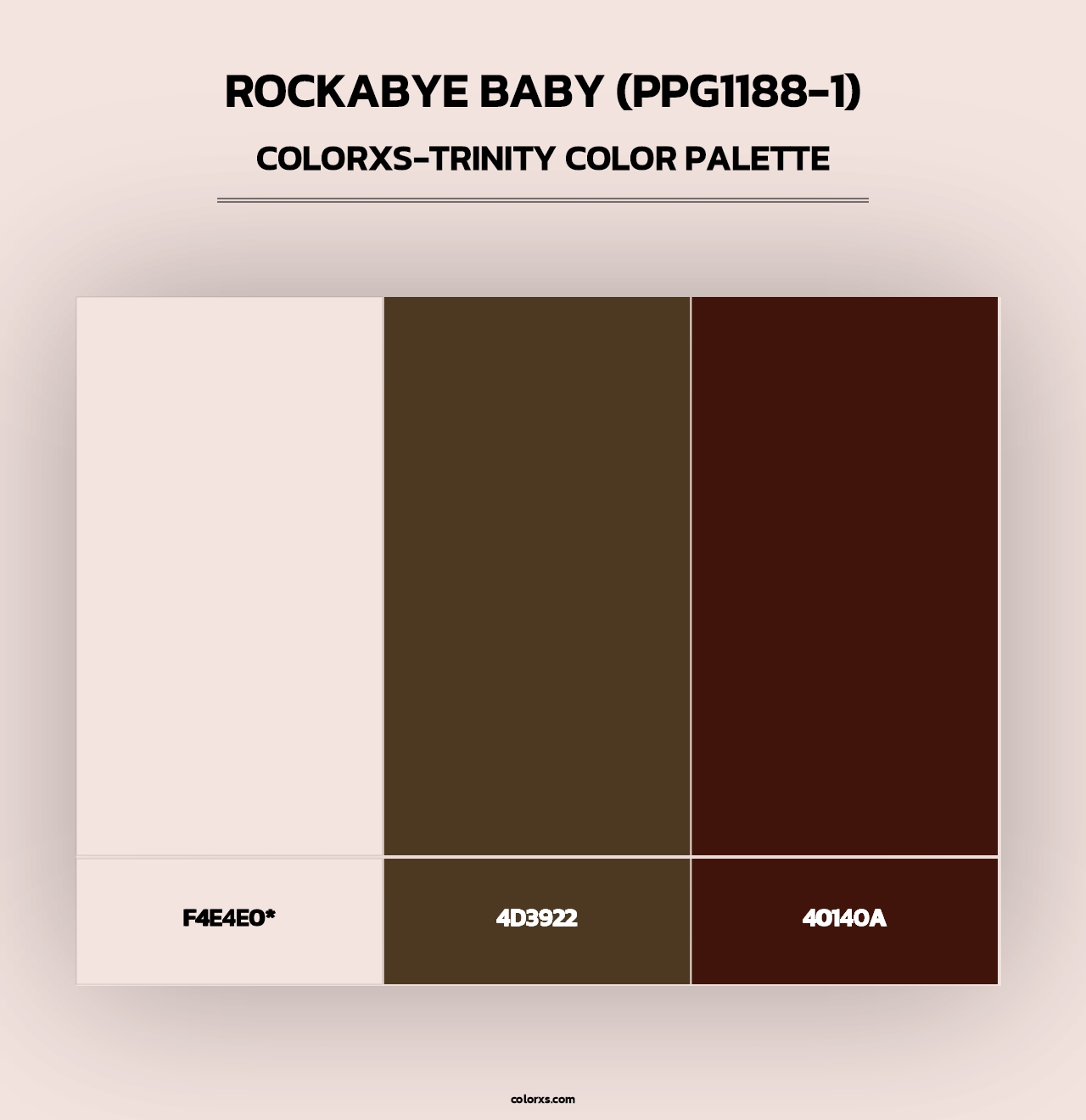 Rockabye Baby (PPG1188-1) - Colorxs Trinity Palette