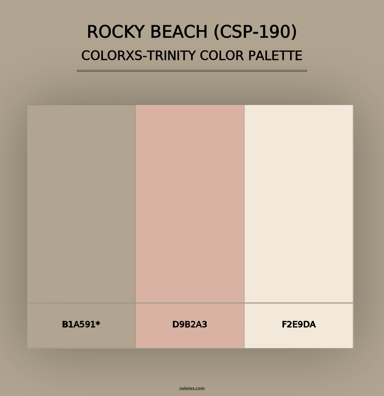 Rocky Beach (CSP-190) - Colorxs Trinity Palette