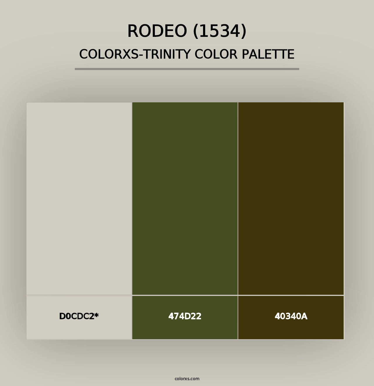 Rodeo (1534) - Colorxs Trinity Palette