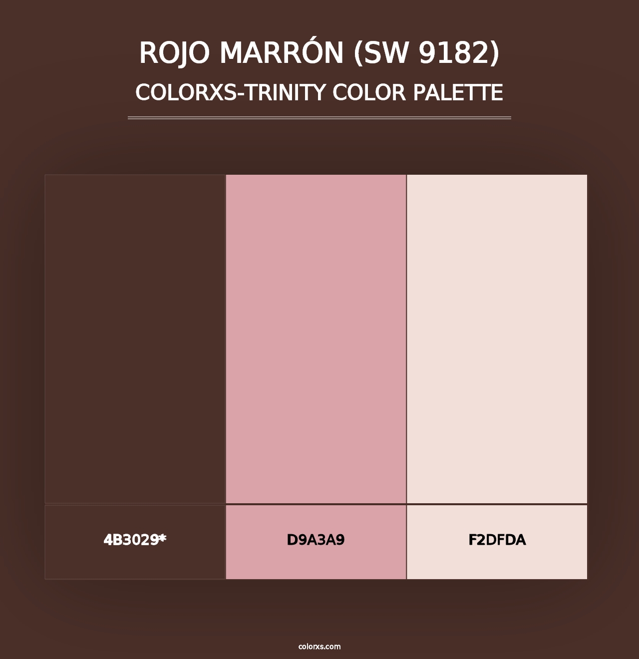 Rojo Marrón (SW 9182) - Colorxs Trinity Palette