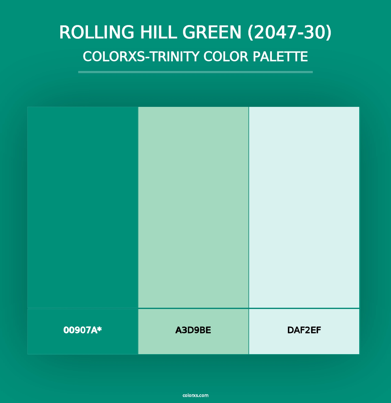 Rolling Hill Green (2047-30) - Colorxs Trinity Palette