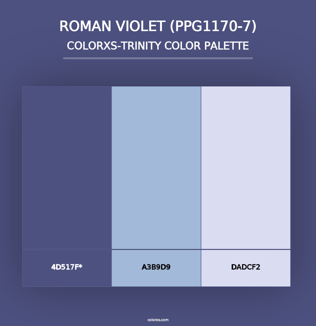 Roman Violet (PPG1170-7) - Colorxs Trinity Palette