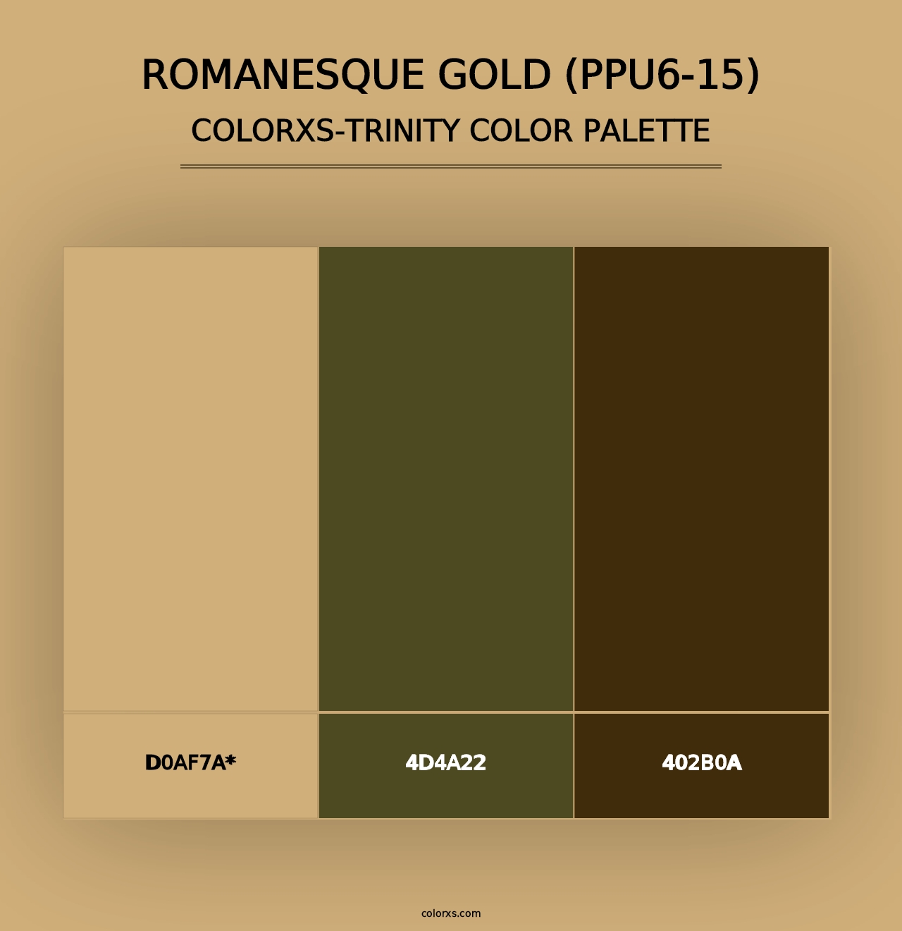 Romanesque Gold (PPU6-15) - Colorxs Trinity Palette