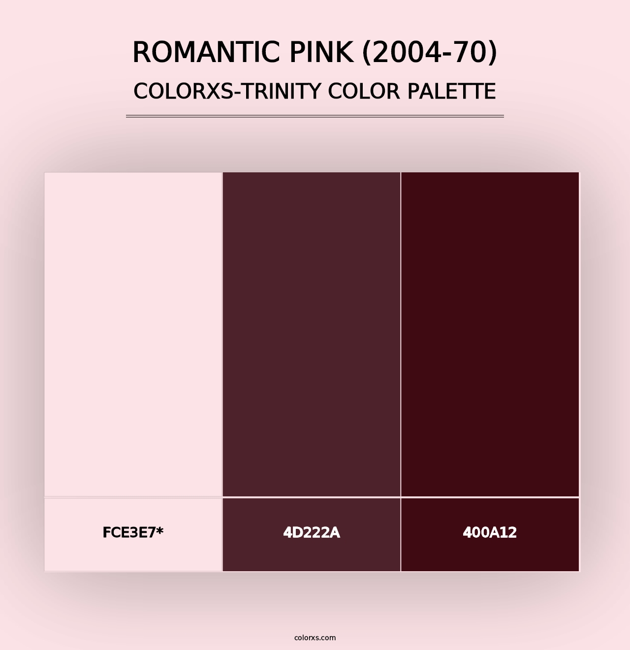 Romantic Pink (2004-70) - Colorxs Trinity Palette