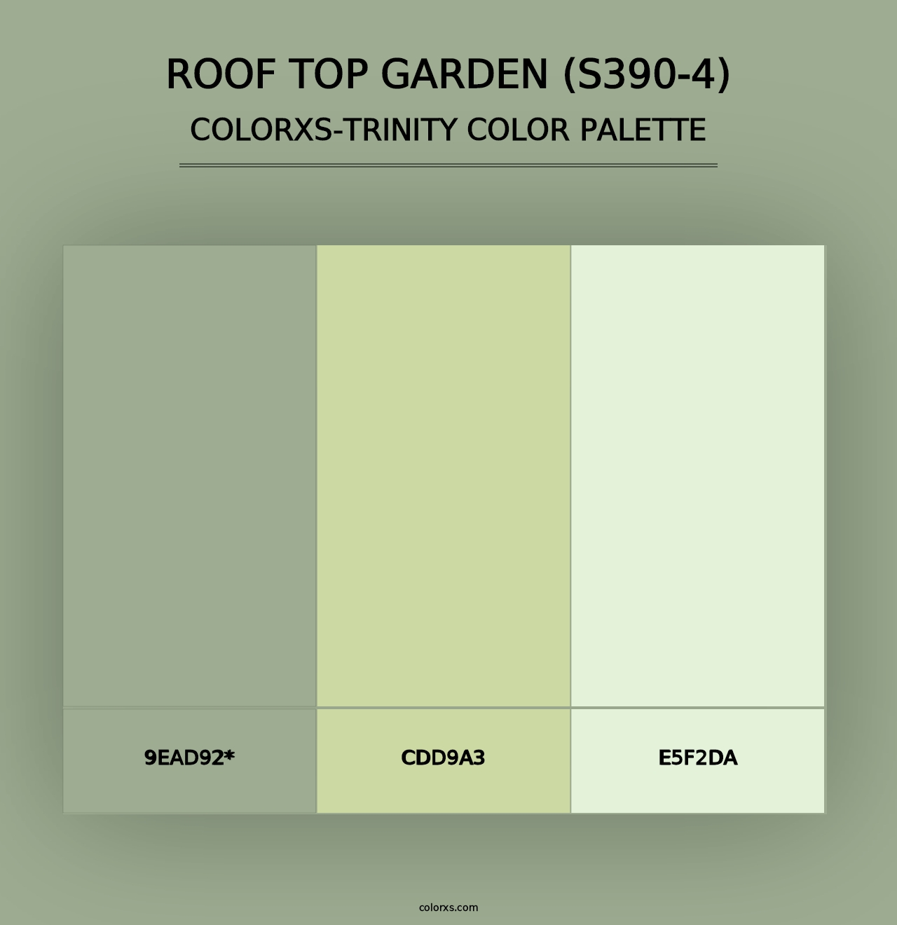 Roof Top Garden (S390-4) - Colorxs Trinity Palette