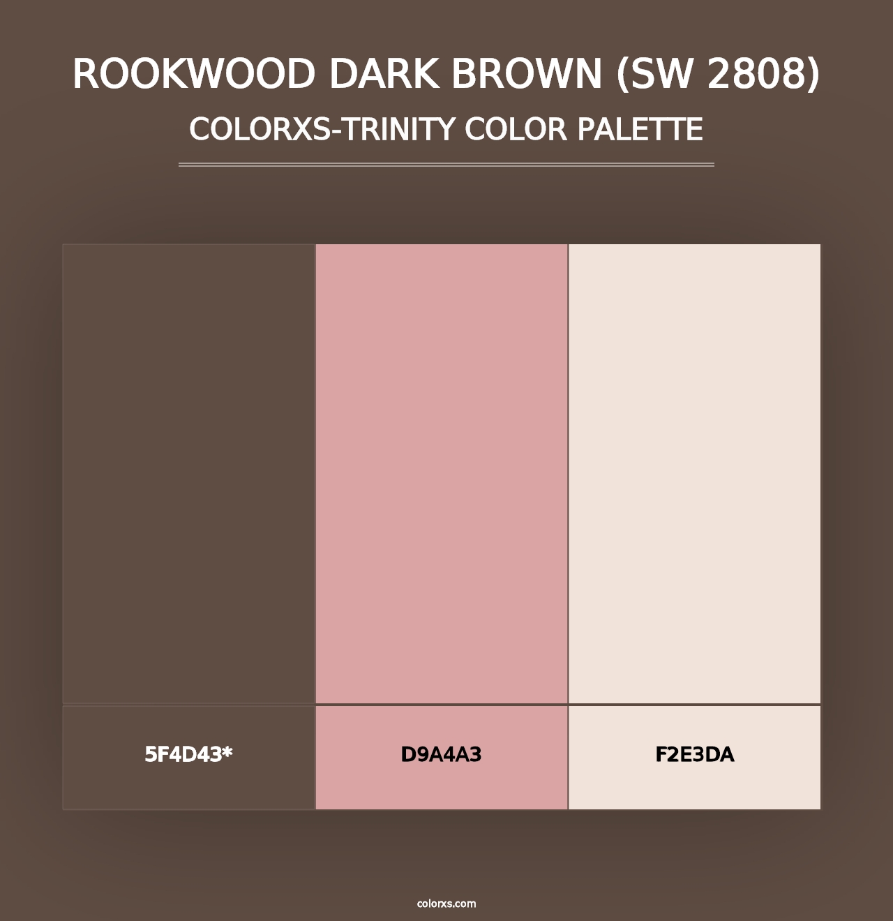 Rookwood Dark Brown (SW 2808) - Colorxs Trinity Palette