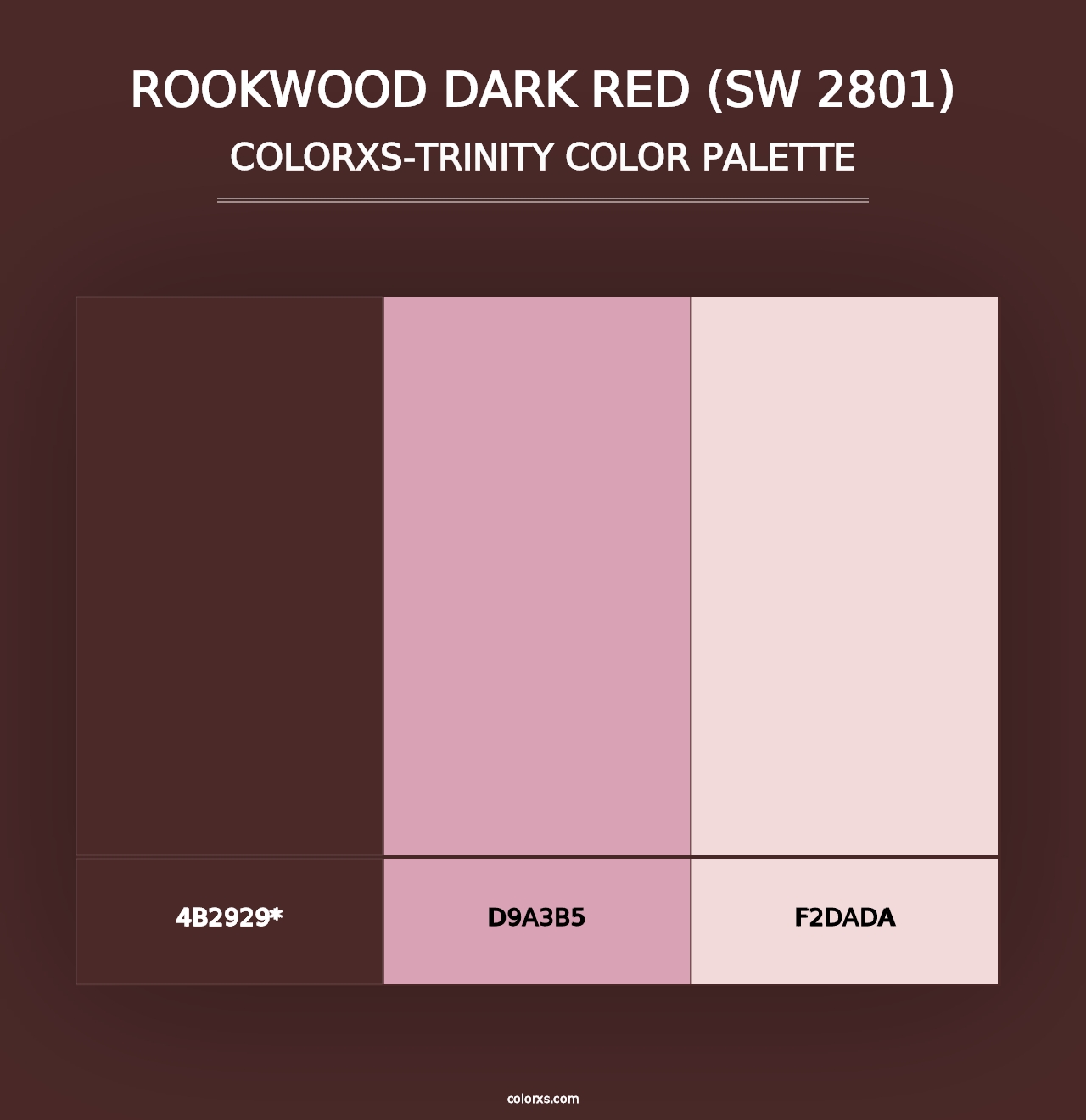 Rookwood Dark Red (SW 2801) - Colorxs Trinity Palette