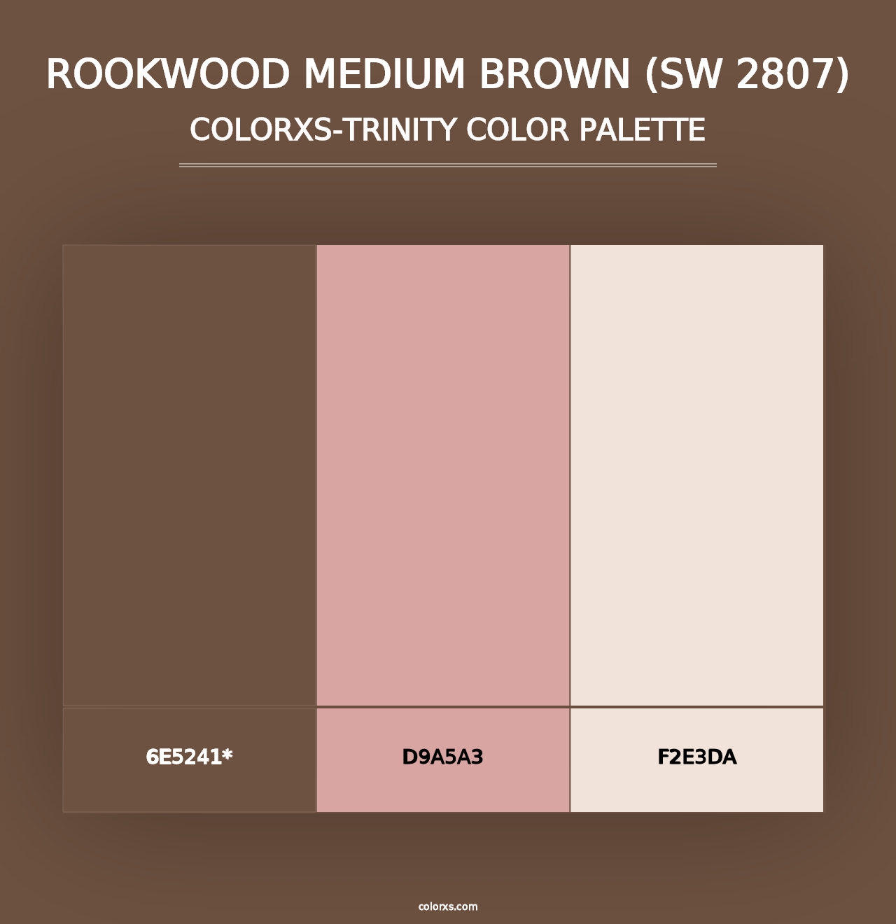 Rookwood Medium Brown (SW 2807) - Colorxs Trinity Palette